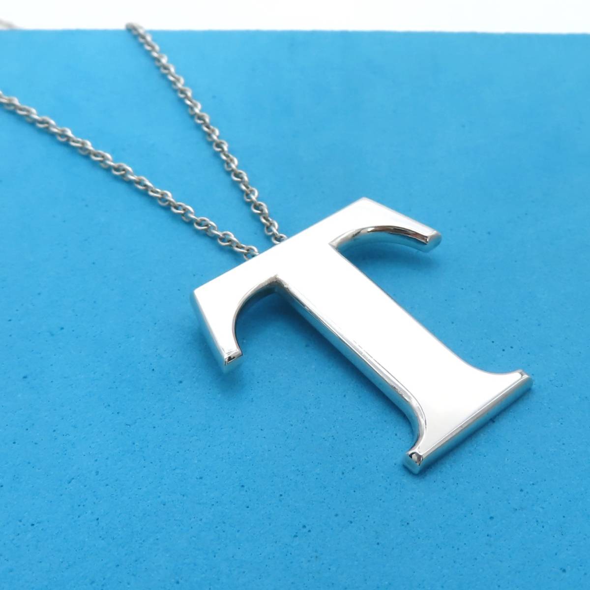 送料無料】 希少 美品 Tiffany&Co. ティファニー T ロゴ シルバー 