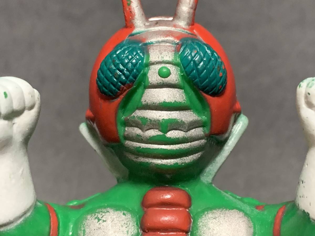 当時物　ポピー 仮面ライダーV3 ソフビ 石ノ森章太郎 当時物 古い ポピー 仮面ライダーV3 ミニソフビ 特撮 石ノ森章太郎