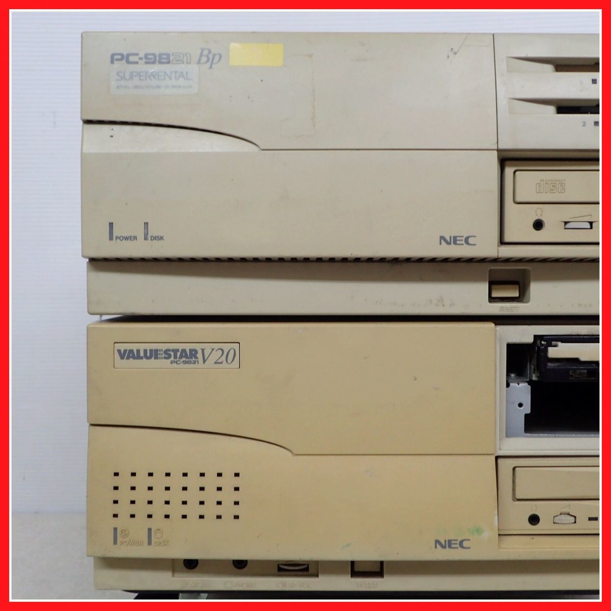 ◇NEC PC-9821Bp/U8W/PC-9821/S5C3 まとめて2台セット 本体のみ レトロ 