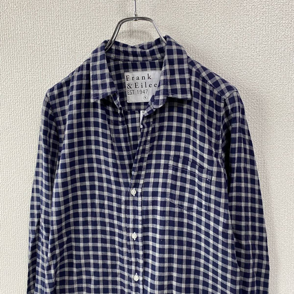 Frank&Eileen BARRY チェック シャツ S 長袖 フランク＆アイリーン 