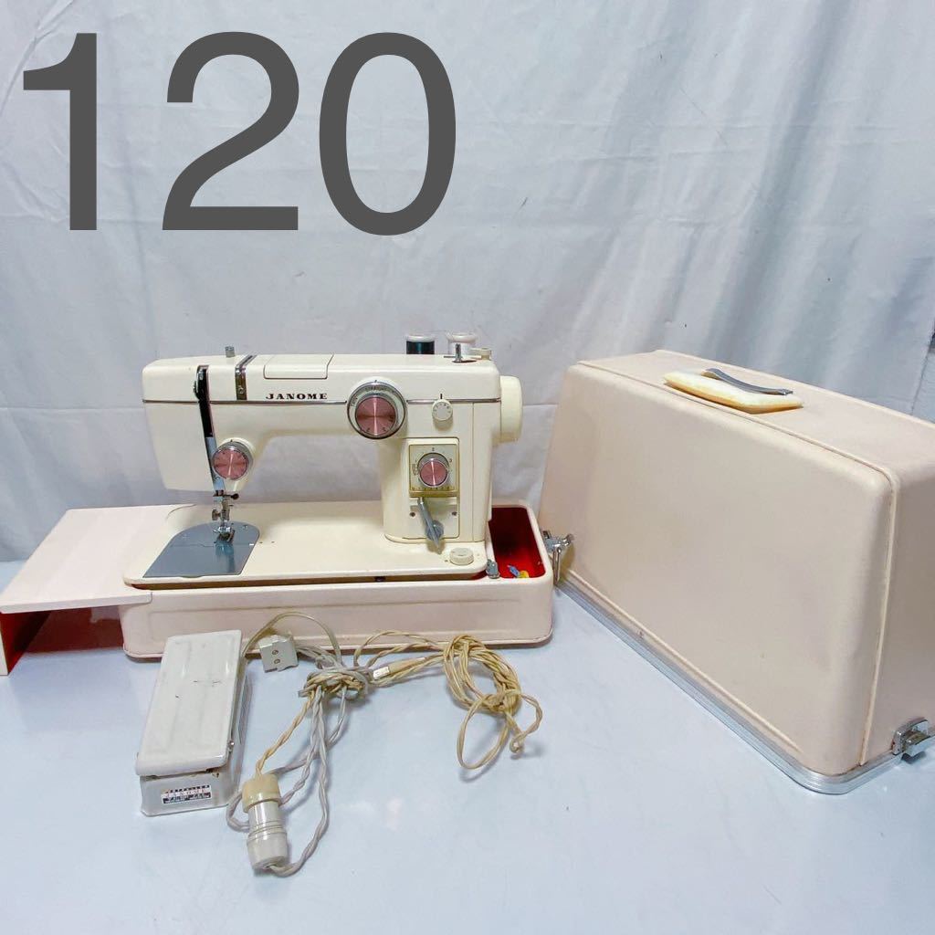 janome 802 ミシン 通電確認 ジャンク ジャノメ レトロミシン 硬