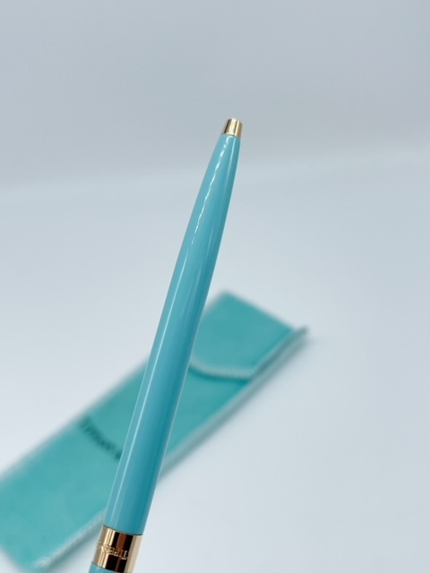 TIFFANY＆Co. ティファニー ボールペン ツイスト式 ブルーラッカー