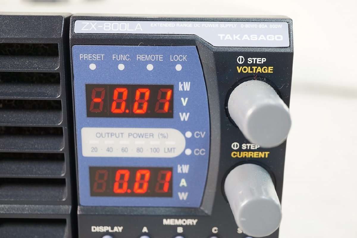 NZ] [G315612] TAKASAGO 高砂製作所 ZX-800LA EXTENDED RANGE DC POWER