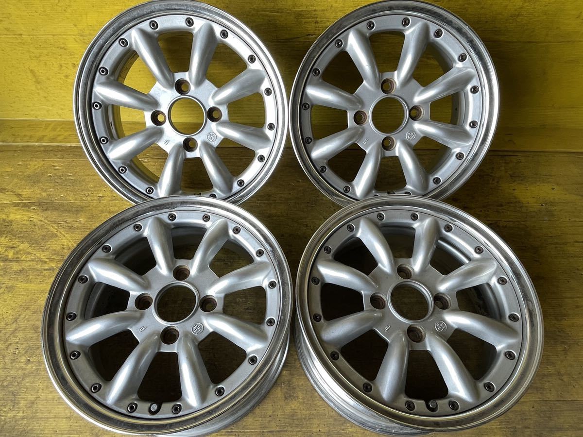 ワタナベ RS-8 4本【商品番号T2410】 15×6.5JJ ET+34 PCD114.3/H4 ハブ径 約73mm