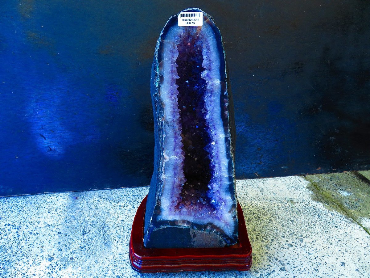 超強パワー★濃い濃い超迫力★限定品★ウルグアイ産★天然水晶宝石★アメジストドーム超巨大25.6kg★C186