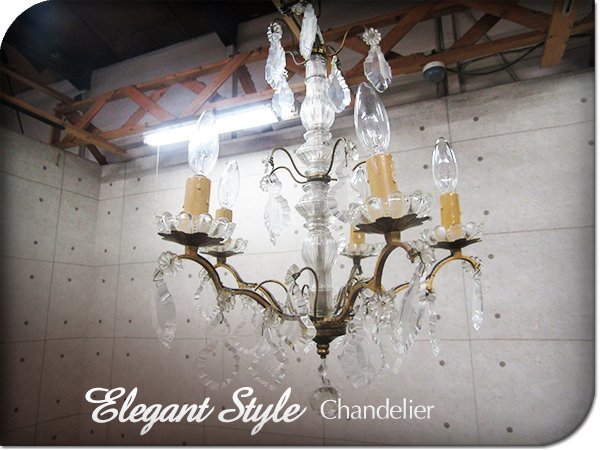 ■高級■elegant style/エレガントスタイル■crystal/クリスタル■照明/4灯シャンデリア■smm6350k