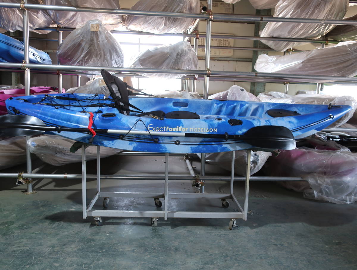 EX-ＯＵＴＬＥＴ　　EX2970　9f　ΠΟΣΕΙΔポセイドンfishingカヤック　camouflageブルー☆