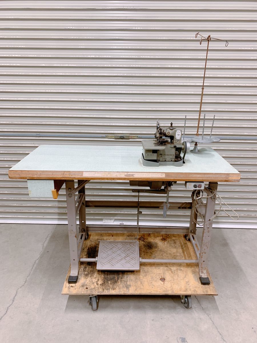 中古 ペガサス PEGASUS DC-1 工業用ミシン アンティーク ロックミシン 