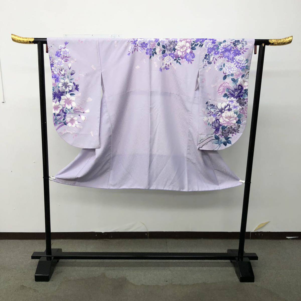 EN2476a）七五三 振袖 撮影 正装 子供用 紫