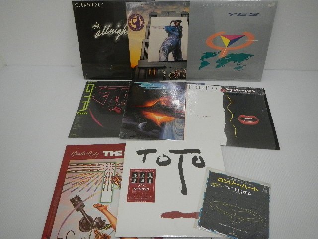 1円スタート】V.A.（TOTO/YESなど）「洋楽ロック まとめ EP・LP 9点
