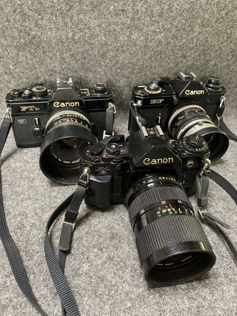動作未確認Canon New F-1 一眼レフFD 50mmf1.8 カタログ付 動作未確認
