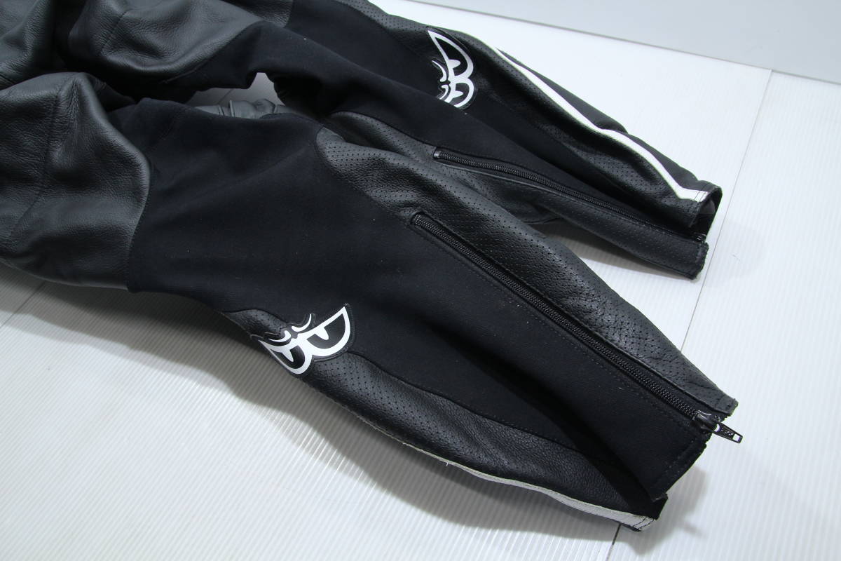 送料無料，爆買い 中古 BERIK メッシュレザーパンツ サイズ：56 XXL