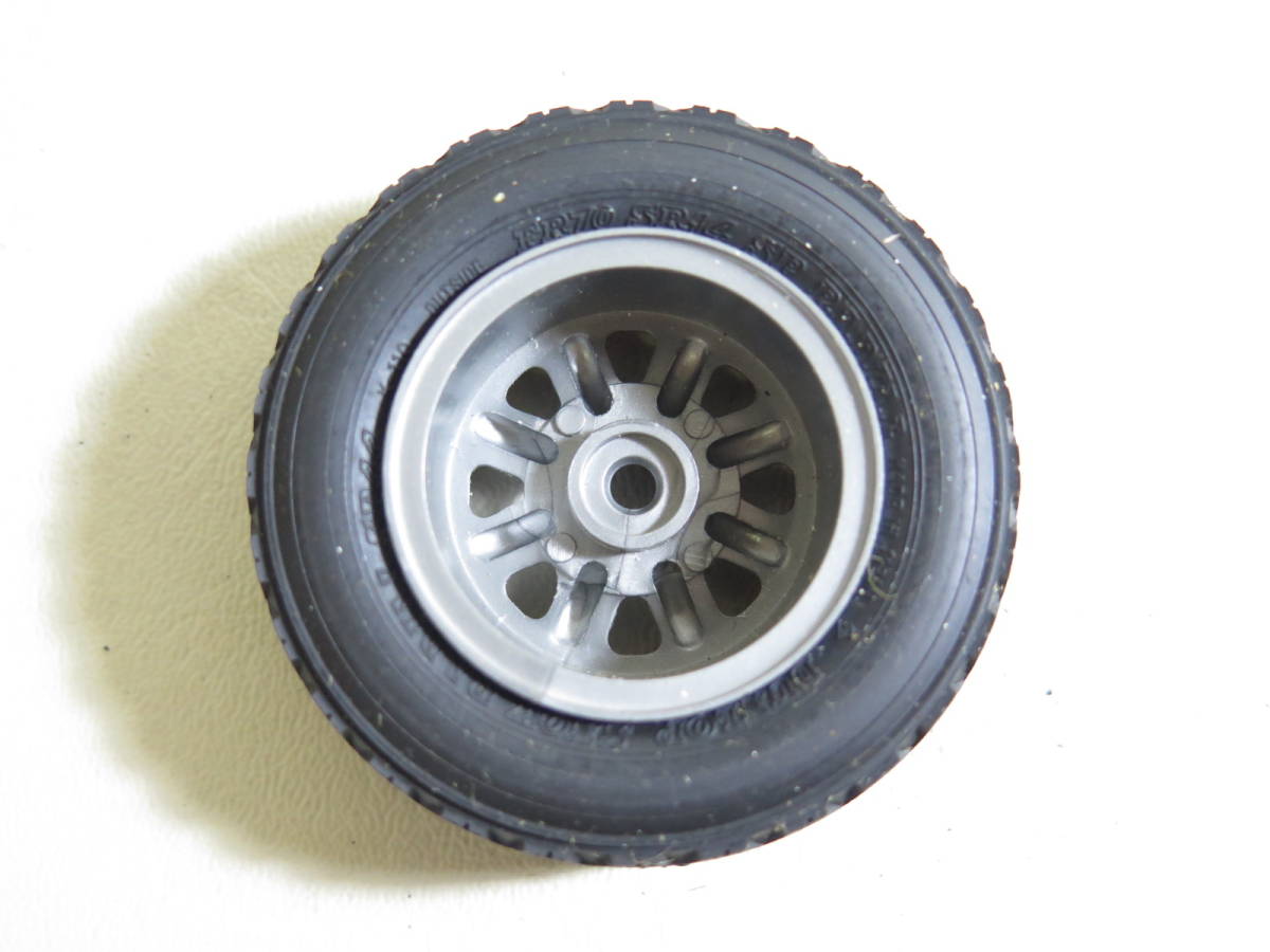 E 未組立 TAMIYA 9個 ラリーラジアルタイヤ 1/12 中空 タイヤ ホイール