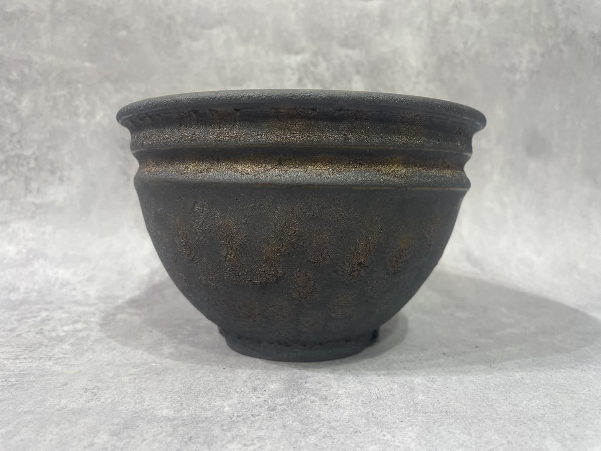 ☆堀江美功／貫入／初期作品／盆栽鉢☆ 定番，お買い得 【公式通販】