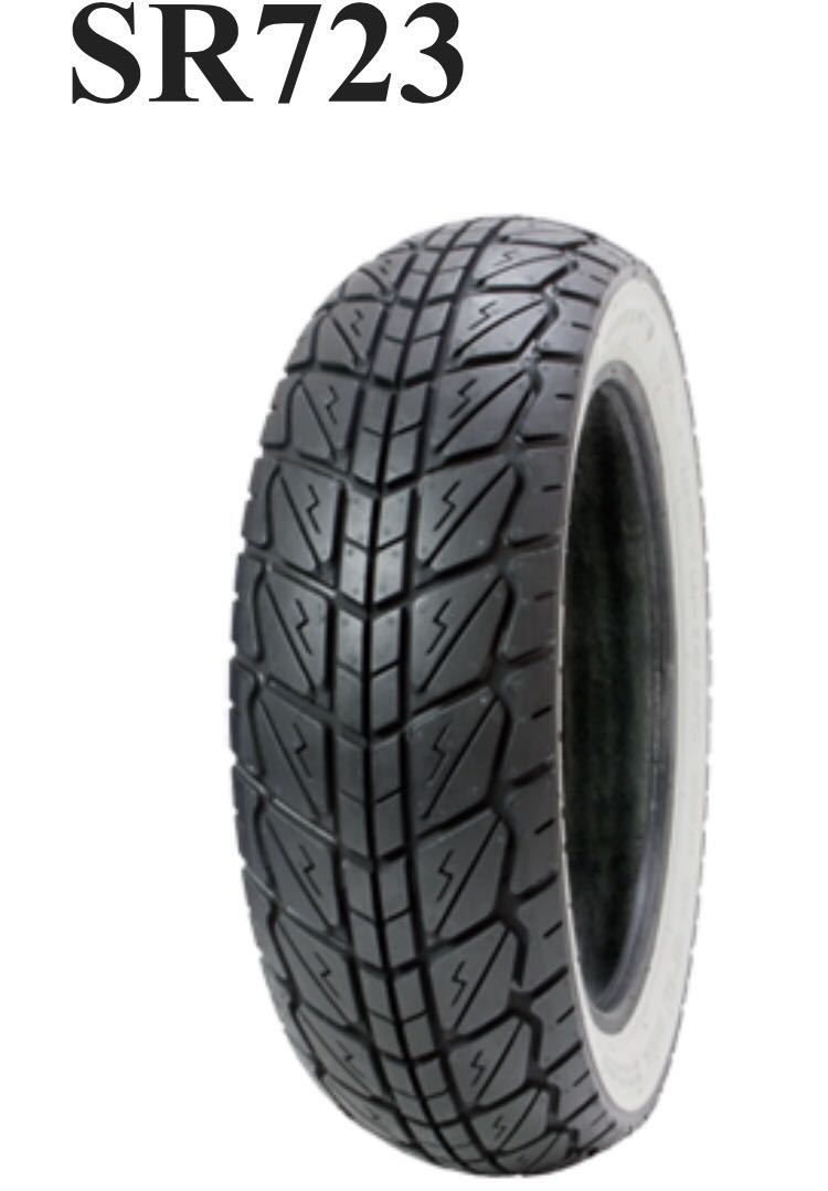 SR723 - : Shinko White Wall Front Tire 120⁄70-12 | WALL SCR_WORKS
