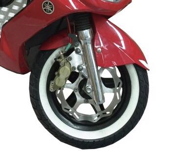 SR723 - : Shinko White Wall Front Tire 120⁄70-12 | WALL SCR_WORKS