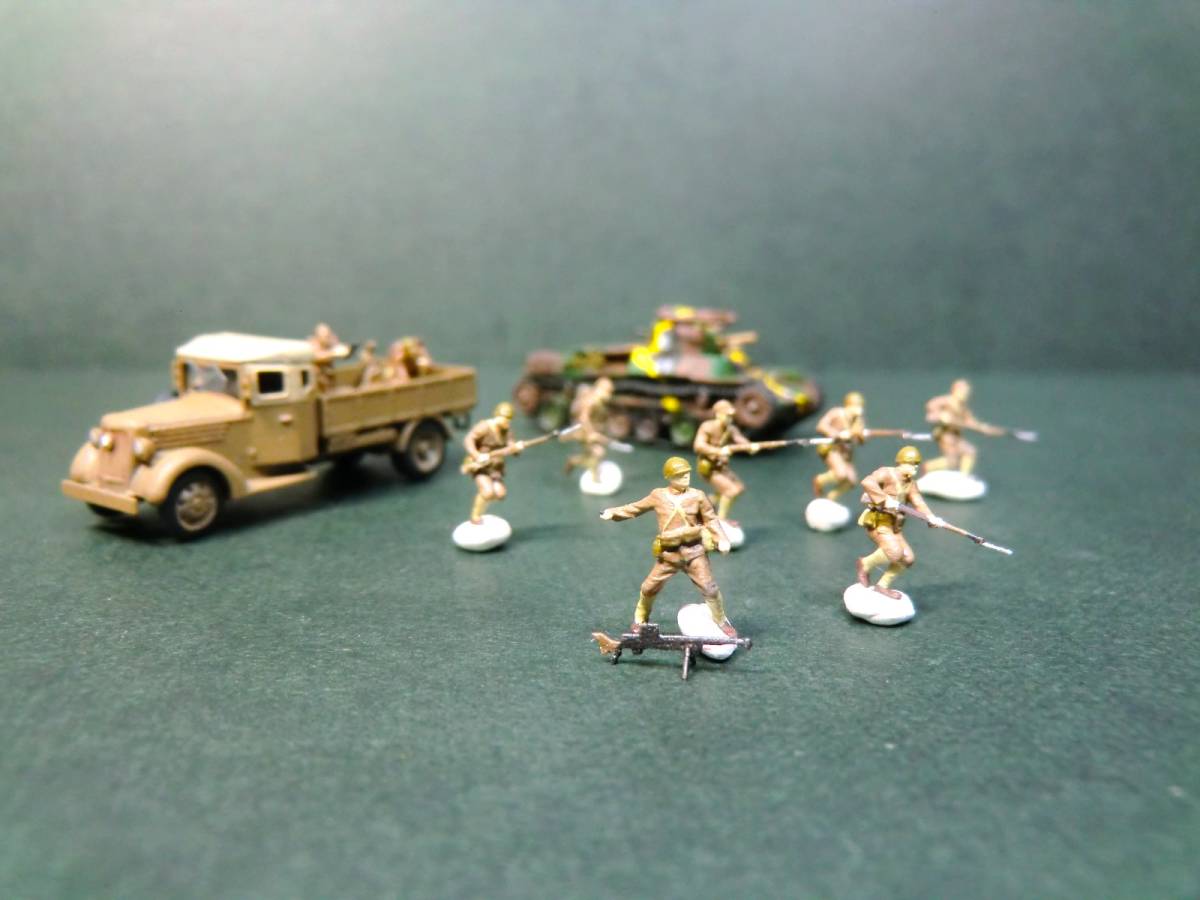  1/144完成品戦車 軍用車両 大日本帝国陸軍 九七式中戦車 前期型 & 九七式自動貨車 & 突撃歩兵(ワールドタンクミュージアム)｜売買されたオークション情報、yahooの商品情報をアーカイブ ワールドタンクミュージアム