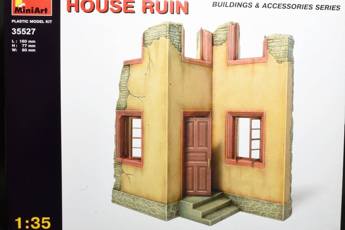 1/35　ミニアート　HOUSE RUIN　廃墟の家　ジオラマアクセサリー