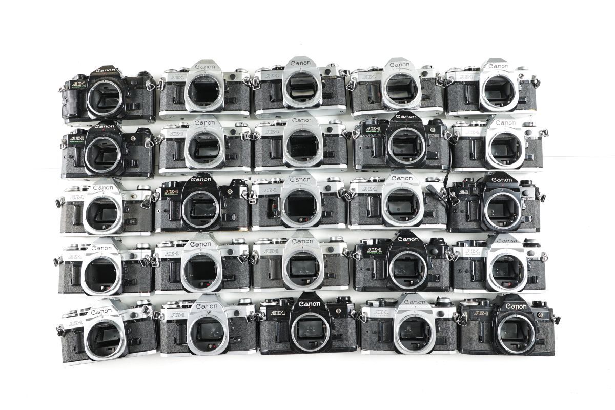 B　Canon カメラまとめ 23410B 60 25点まとめ Canon キヤノン AE-1 AE-1P A-1 他 MF一眼