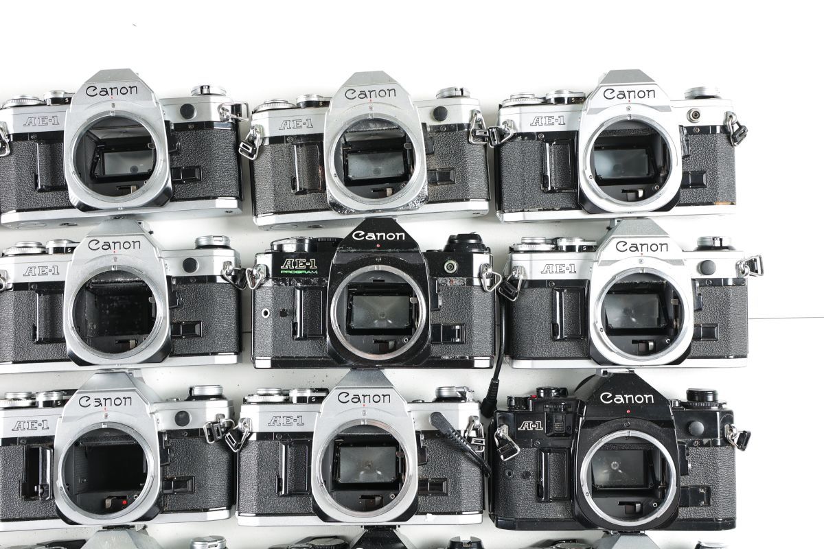 B　Canon カメラまとめ 23410B 60 25点まとめ Canon キヤノン AE-1 AE-1P A-1 他 MF一眼