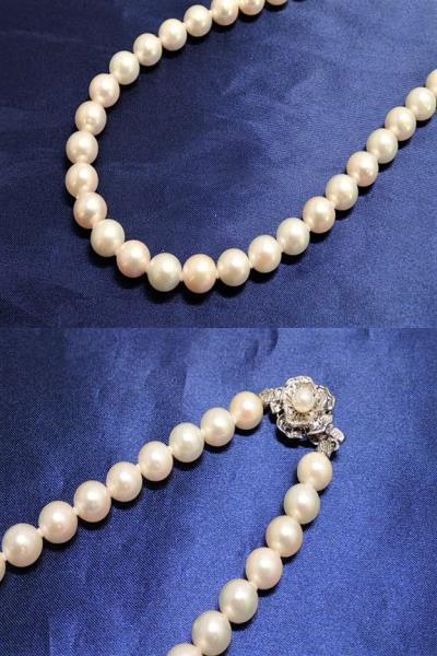 HOT，新作登場】 4022[M]豪華♪◇パール 真珠◇ラウンド/ネックレス