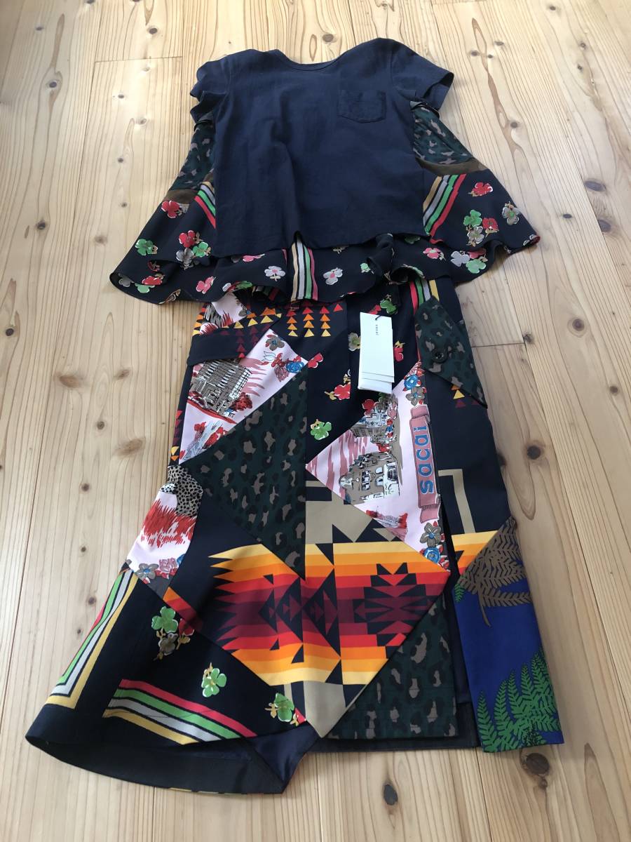 sacai好き必見☆新品未使用☆sacai 2021ss アーカイブプリントMIX