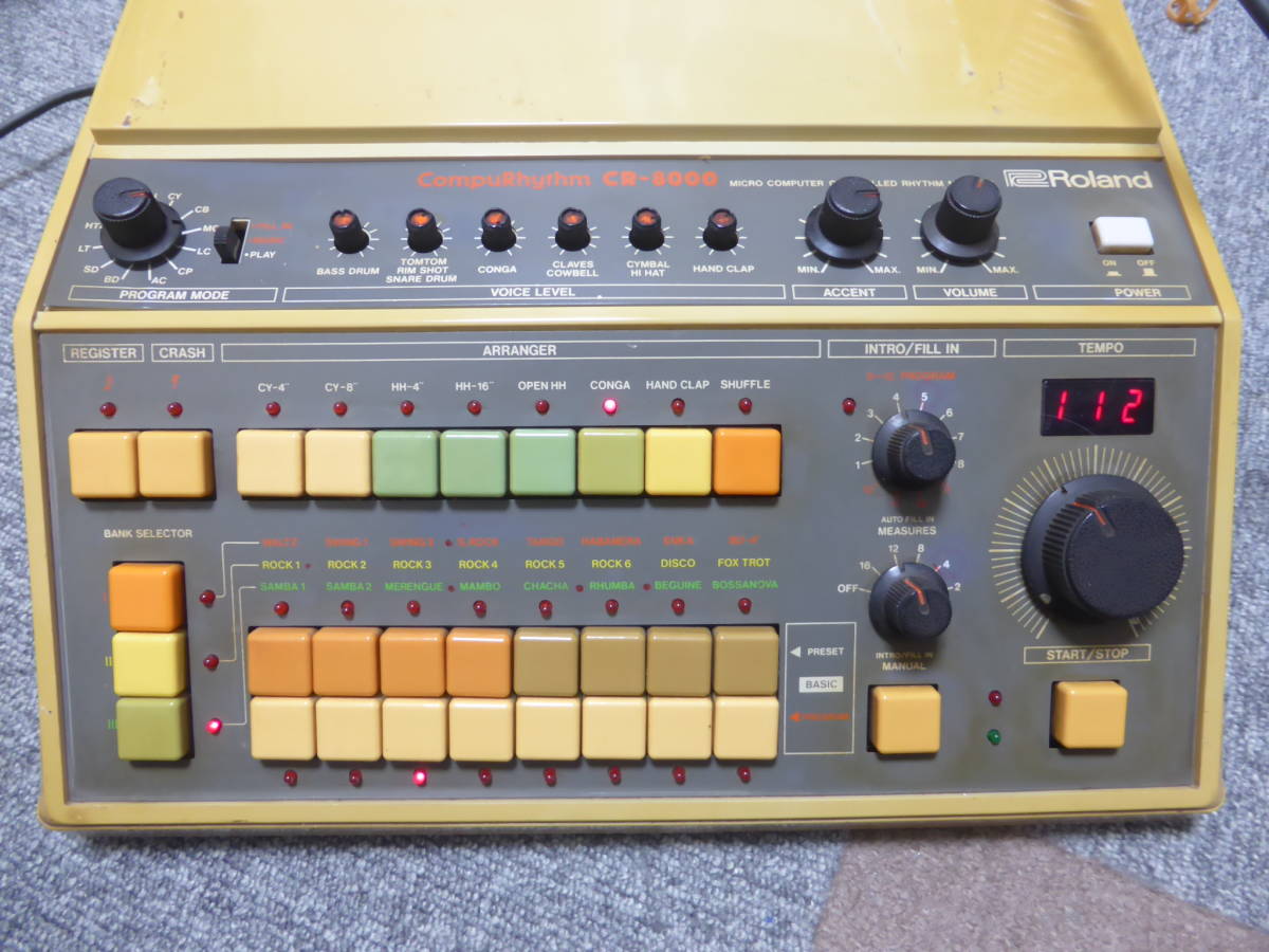 □Roland ローランド CR-8000 CompuRhythm リズムマシン 現状品！レア 