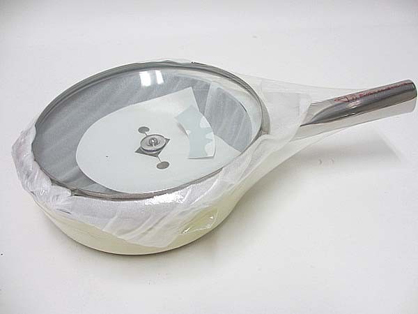 アサヒ軽金属工業? オールパン 22cm ガラス蓋つきフライパン イエロー 適温計つき