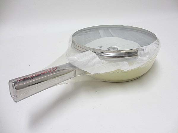 アサヒ軽金属工業? オールパン 22cm ガラス蓋つきフライパン イエロー 適温計つき