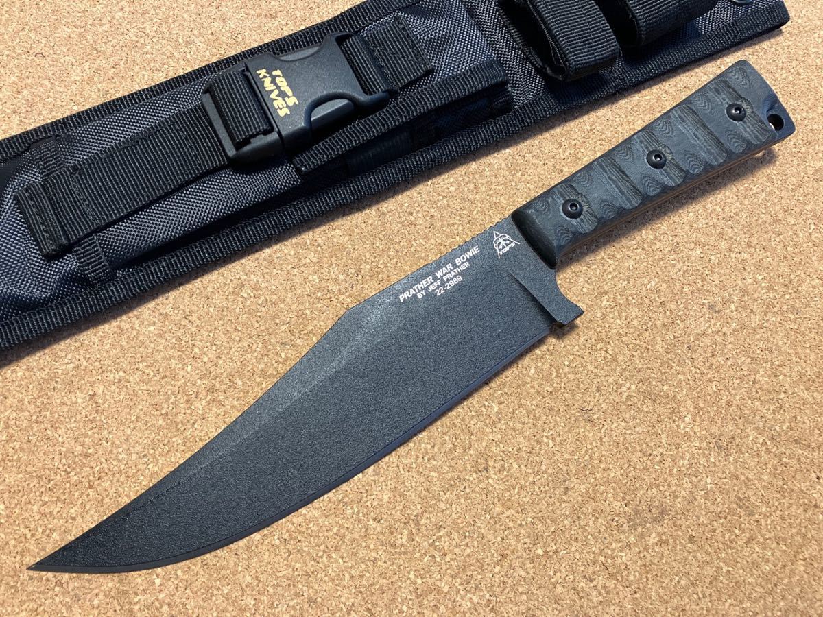 超激得，SALE TOPS PRATHER WAR BOWIE 1095HC トップス プラザーウォーボウイ 1095炭素鋼 タクティカルナイロンシース(ナイフ)｜売買されたオークション情報、yahooの商品情報をアーカイブ公開 - オークファン その他