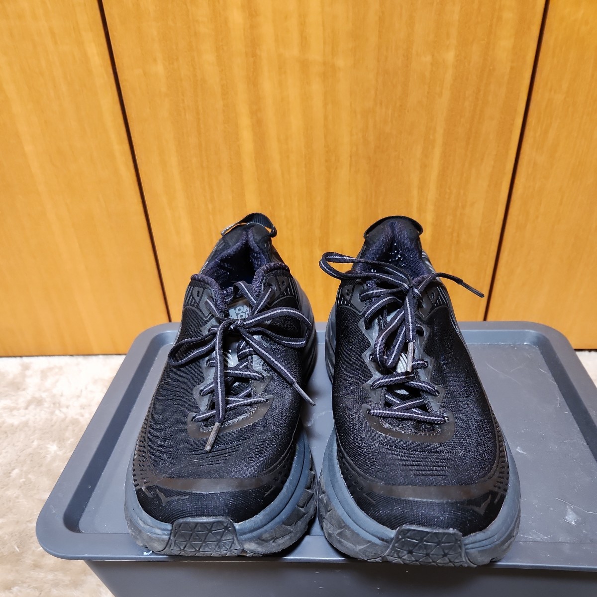 1円スタート HOKA ONE ONE ホカオネオネ ボンダイ5 27センチ ブラック 