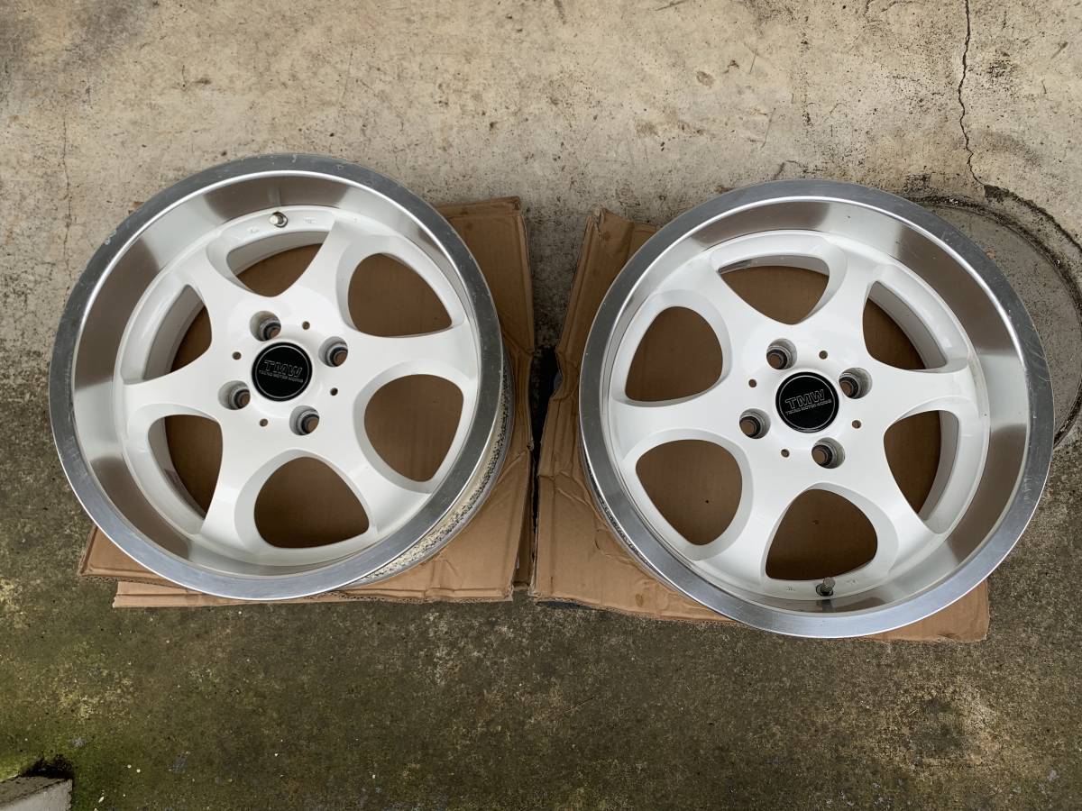 ホンダビート PCD100 4穴 15インチ6.5JJ offset+34 2本セット テクノ