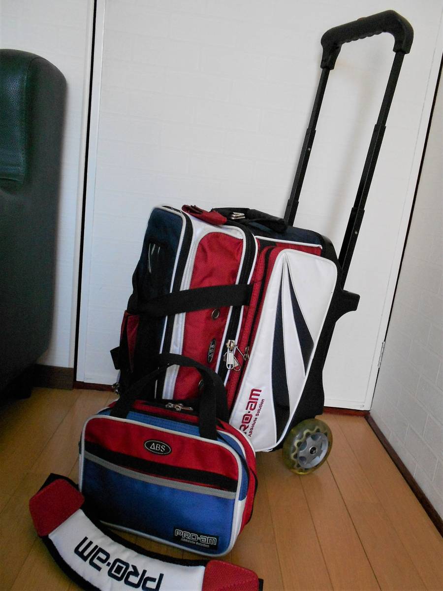 ABS PRO-am ボウリング キャリーバッグ 2ボール用 おまけ付き used