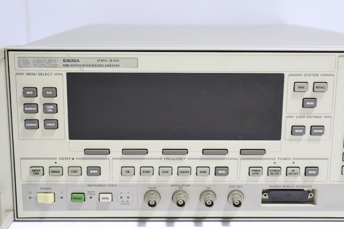 160☆HP 掃引信号発生器 8360 SERIES SYNTHESIZED SWEEPER (10MHz
