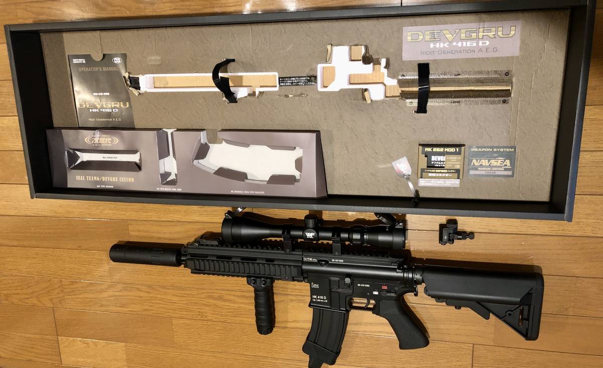 室内使用のみ 東京マルイ 次世代電動ガン HK416D DEVGRUカスタム 18歳