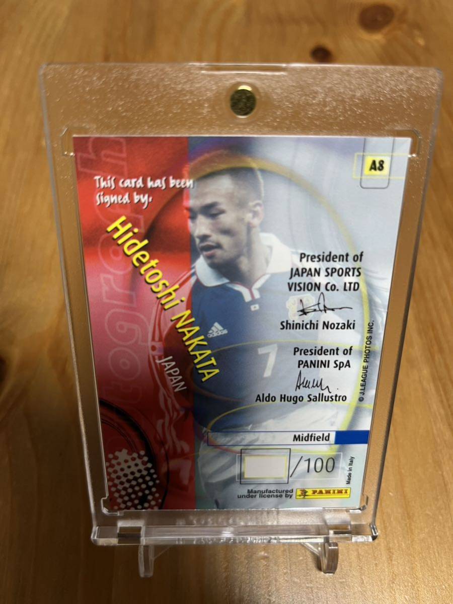 Panini World Cup 2002 中田英寿 直筆サインカード サンプル版 