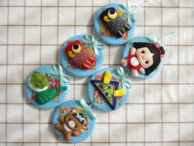 鯉のぼり飾り』ハンドメイド フェルト壁面飾り リース 子どもの日
