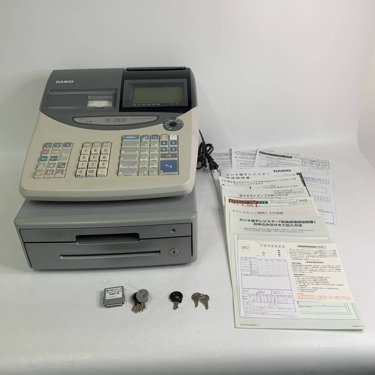 CASIO TE-2100-15S グレー CASIO TE-2100-15S グレー | レジスター本体