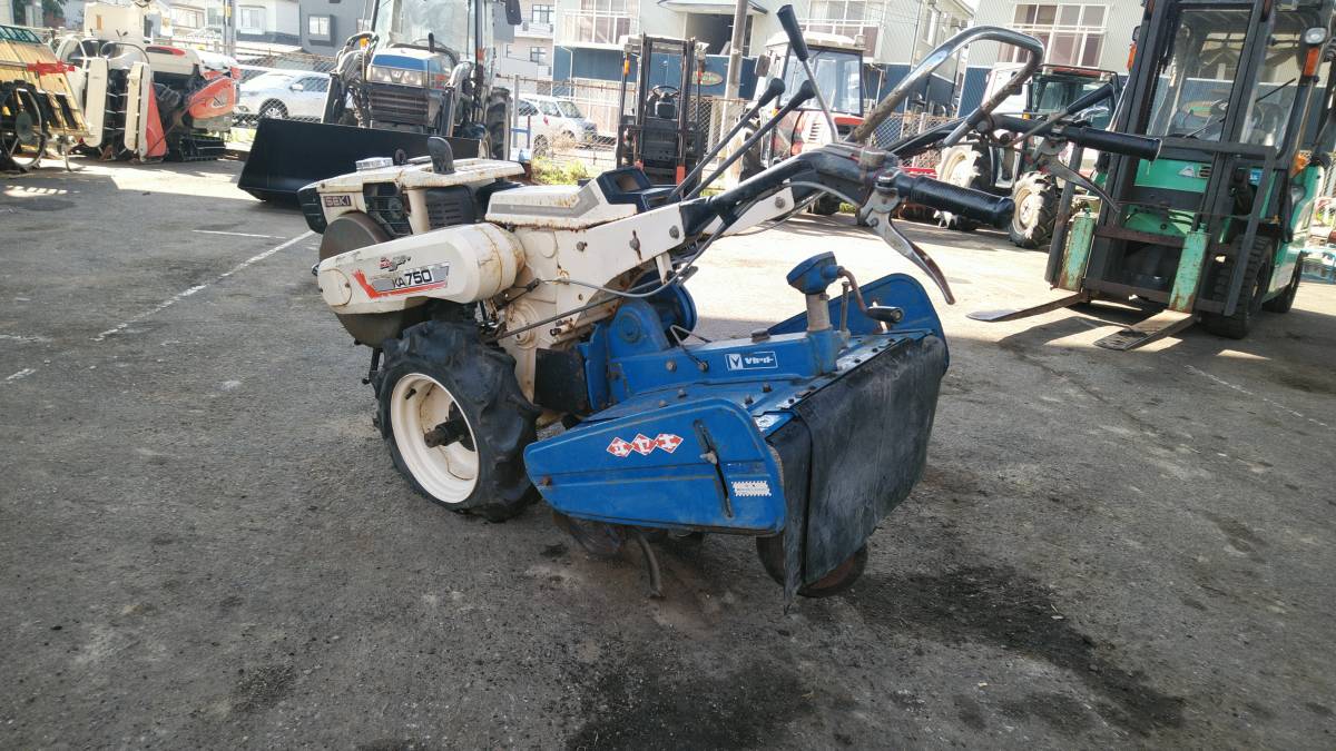 イセキ ISEKI 耕運機 KA750 実働品 7.5馬力 ディーゼルエンジン HS75-A 