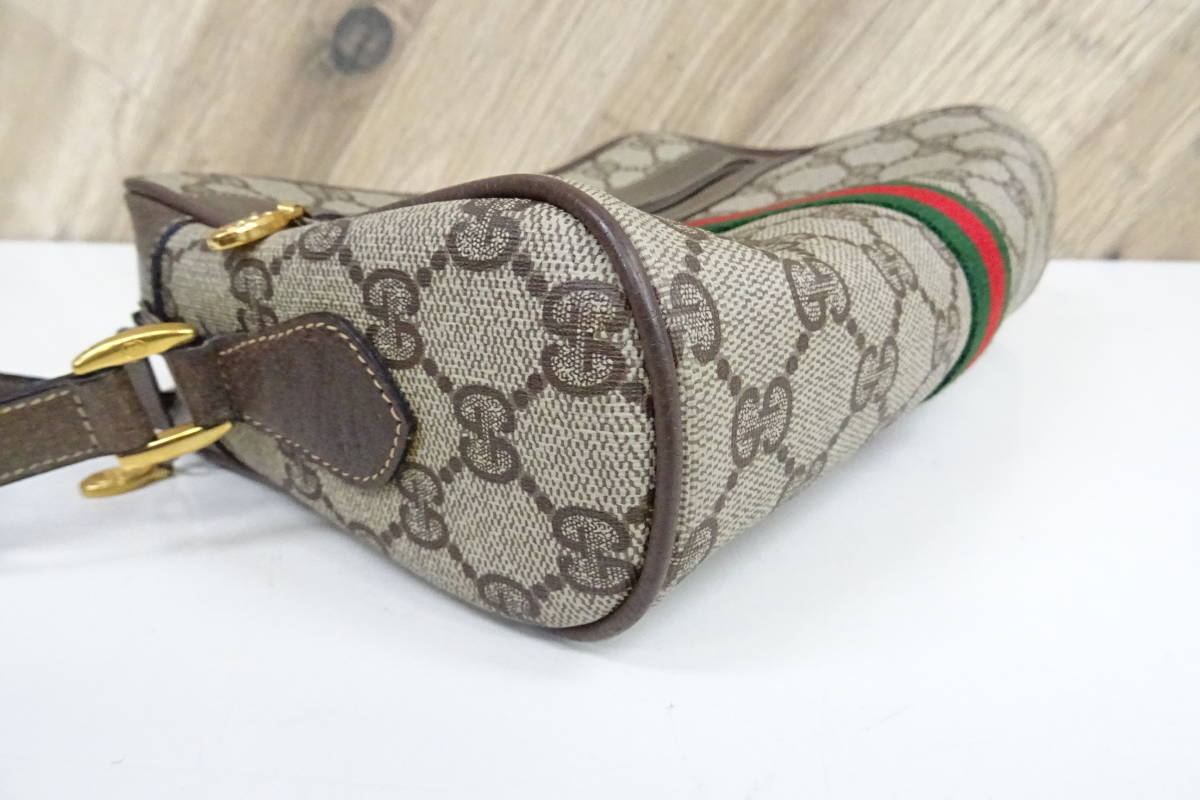 GUCCI GUCCI オールドグッチ GG柄 シェリーライン PVC クラッチバッグ