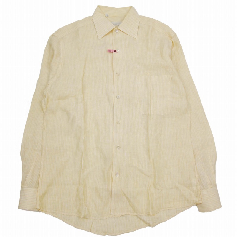 インポート品 Ermenegildo Zegna ドレスシャツ エルメネジルドゼニア ソフト Ermenegildo Zegna soft リネン風素材