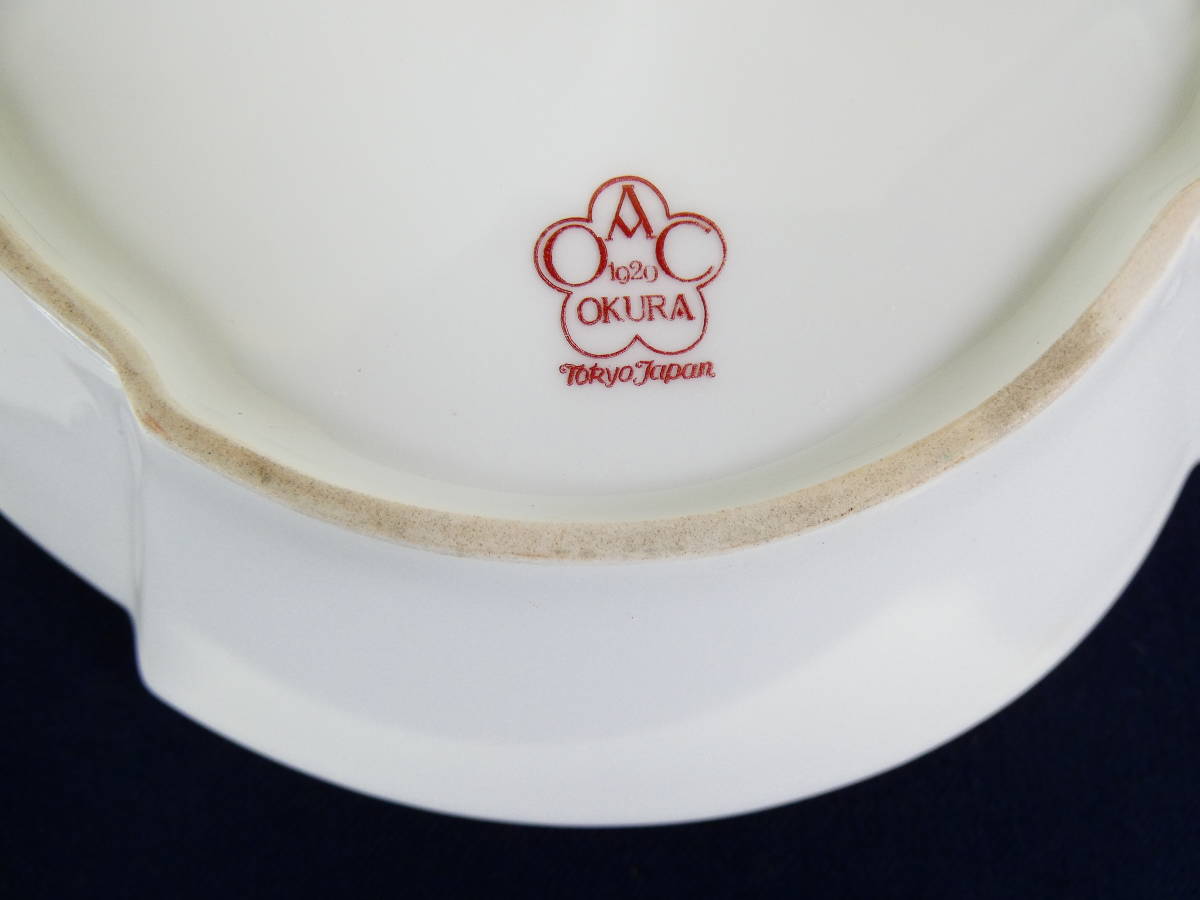 ○大倉陶園 OLD OKURA TokyoJapan 戦前マーク オールド オークラ 金彩