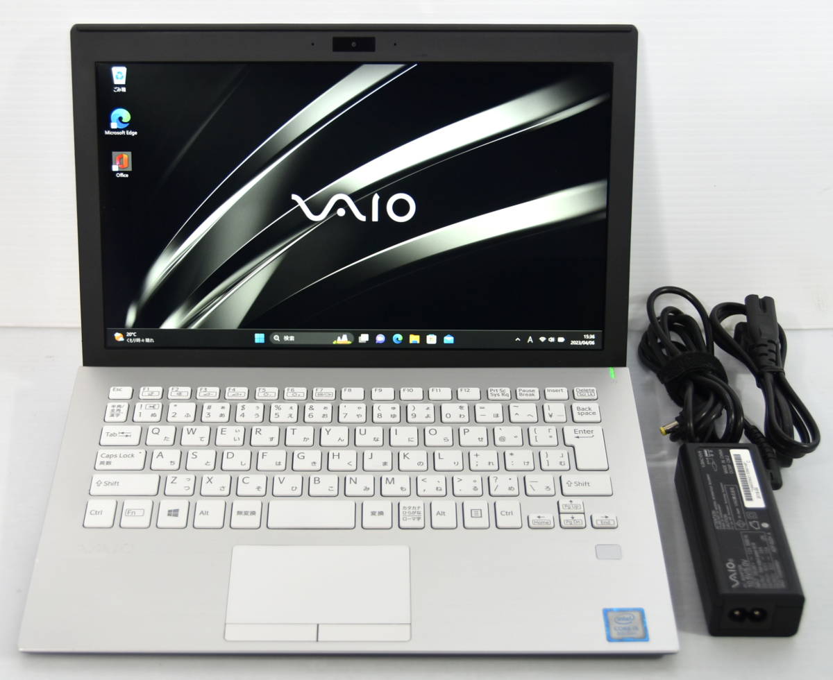 ☆ VAIO Pro PF i5-8250U 1.6(3.4)GHz 8CPU/SSD 256GB/11.6W FHD 1920x1080/無線/Bluetooth/Webカメラ/指紋/Office 2021/最新 W11 ☆0419