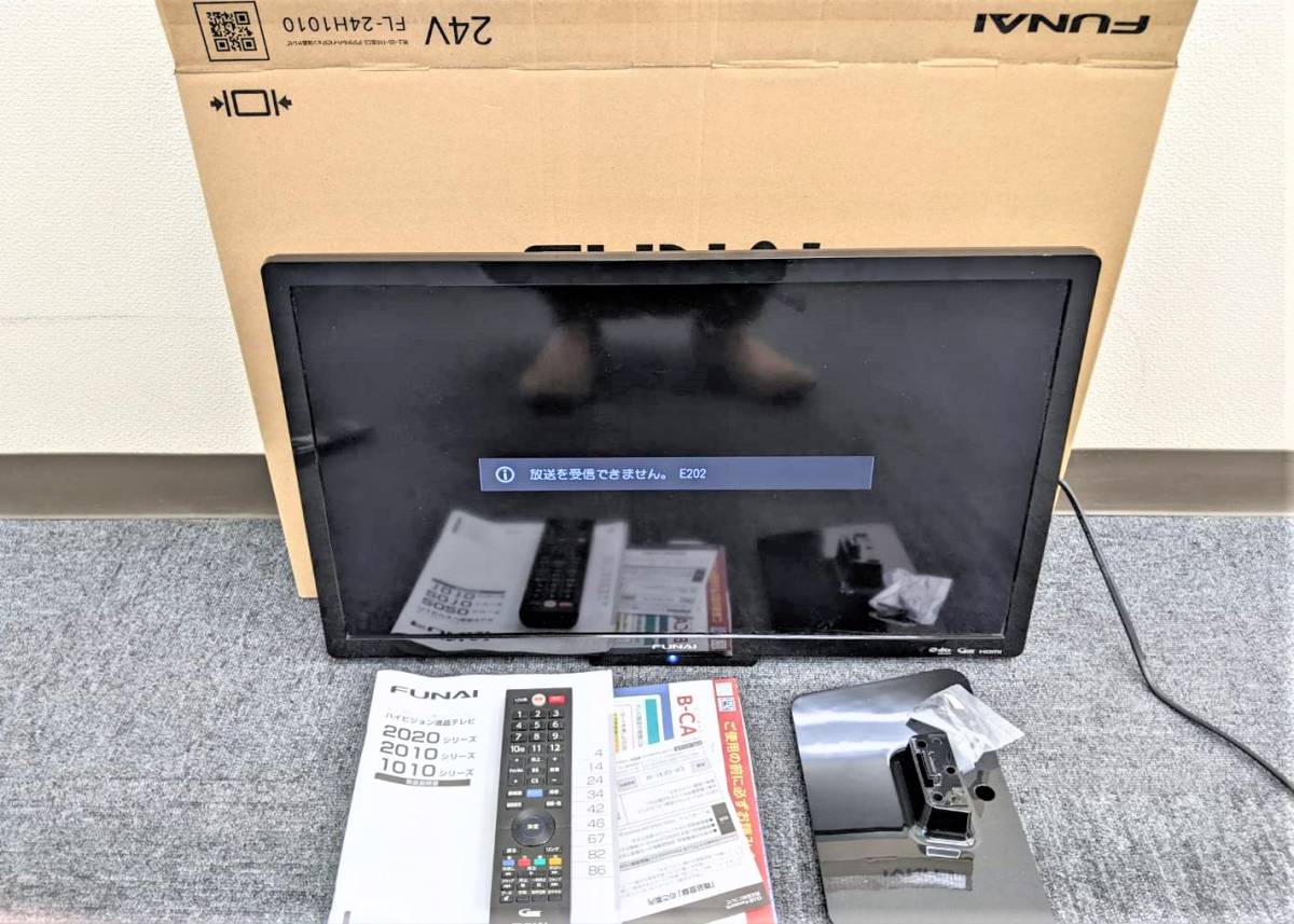 【13979】通電〇 船井電機 FUNAI 液晶カラーテレビ FL-24H1010 24型 2021年製 TV リモコン