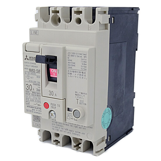 三菱電機 漏電遮断器 Fstyle 高調波・サージ対応形 NV63-SVF 3P 30A 100-440V 30MA