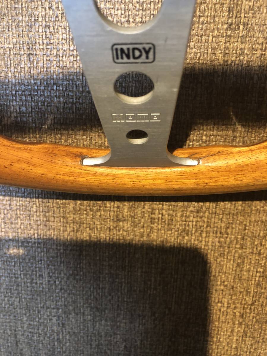 MOMO モモ INDY インディ ウッドステアリング ハンドル レトロ