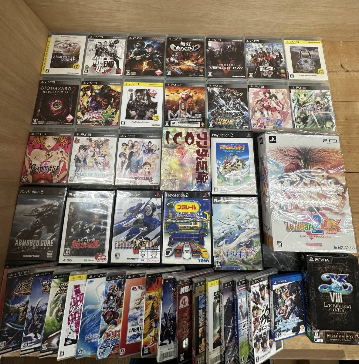 PS2 PS3 PS その他 237ソフトまとめ売りPSP×8本⁄PSVITA×2