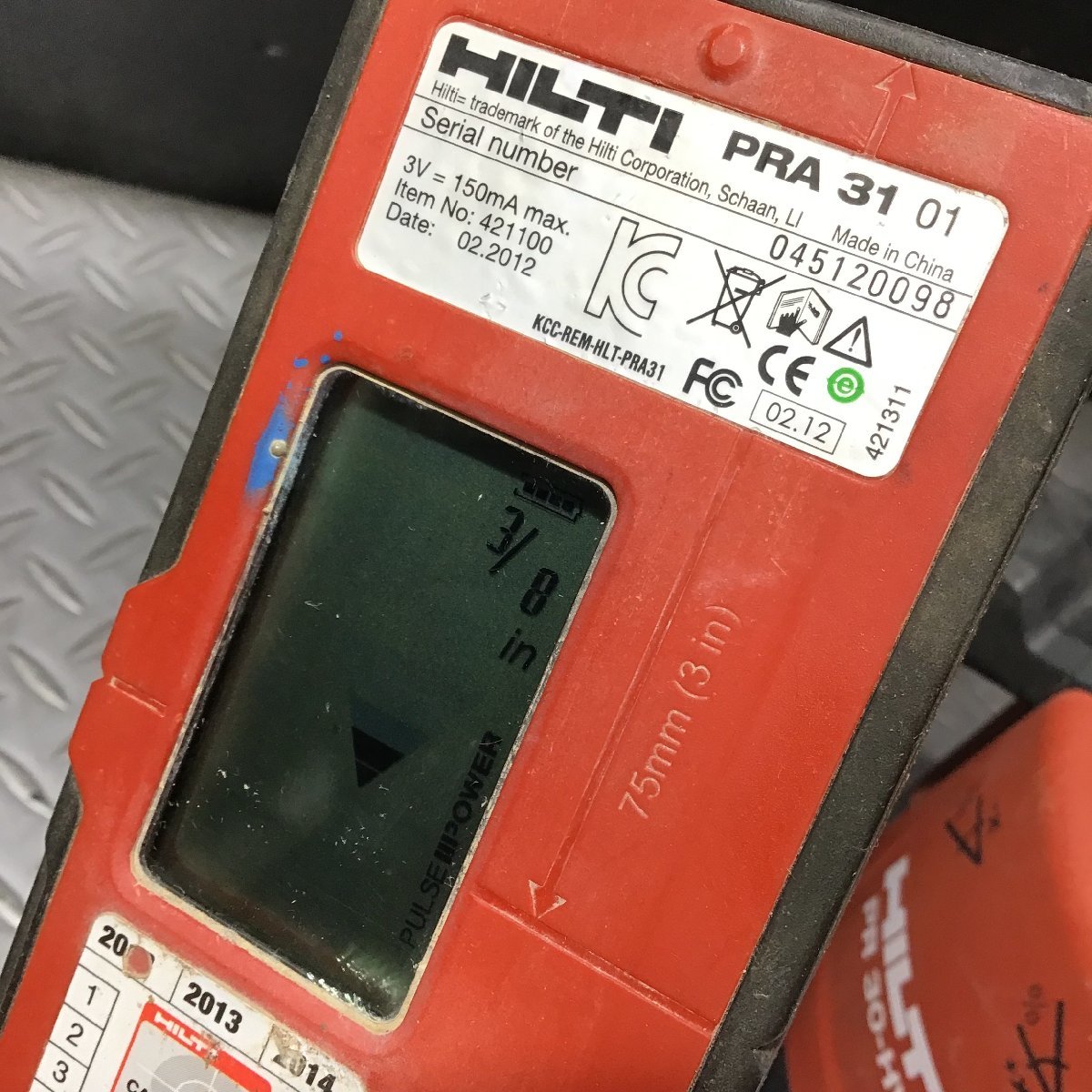 品 〇ヒルティ HILTI 回転レーザー PR30-HVS ケース 受光器 未校正 AC 
