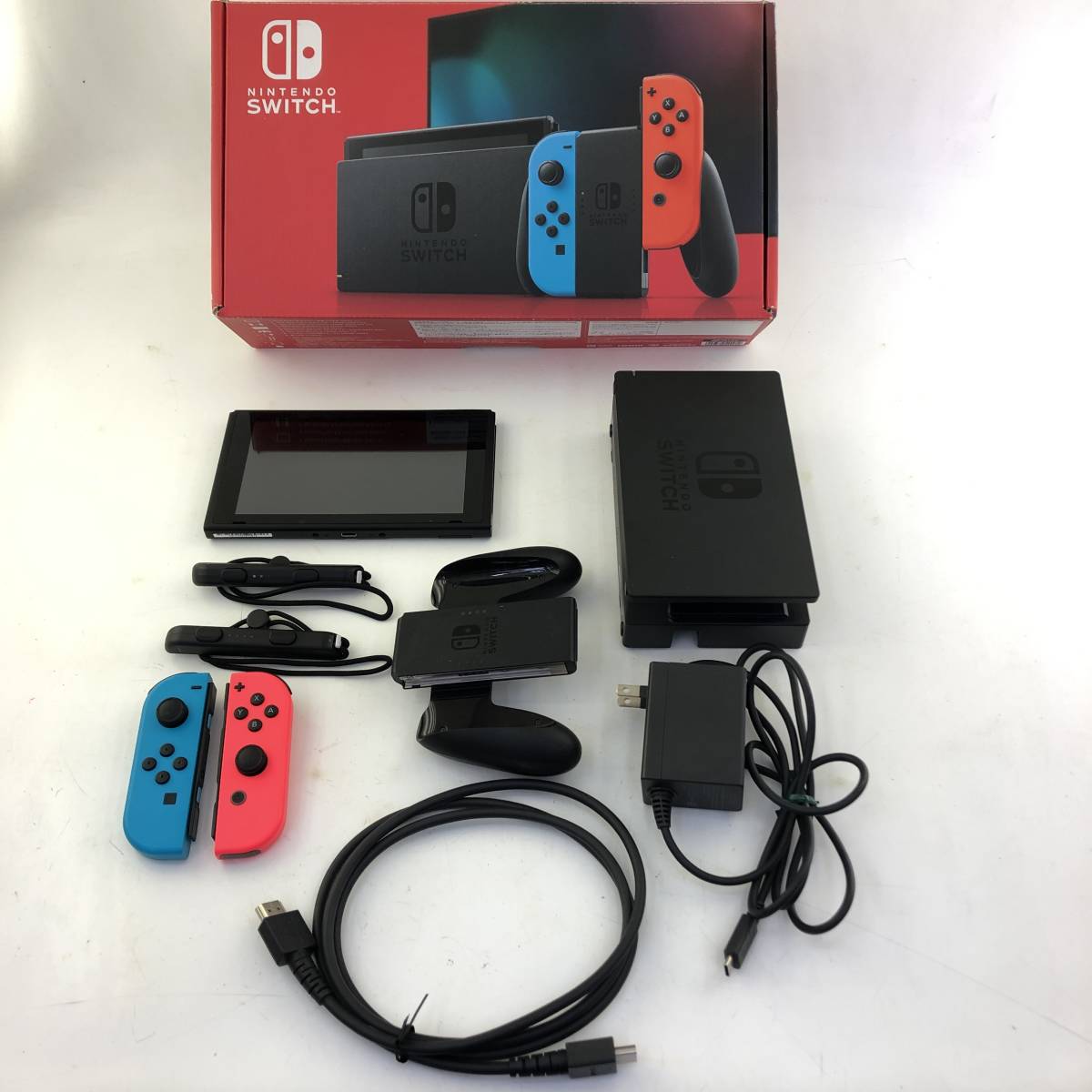 1円～】Nintendo Switch ニンテンドースイッチ 旧型 Joy-Con ネオン