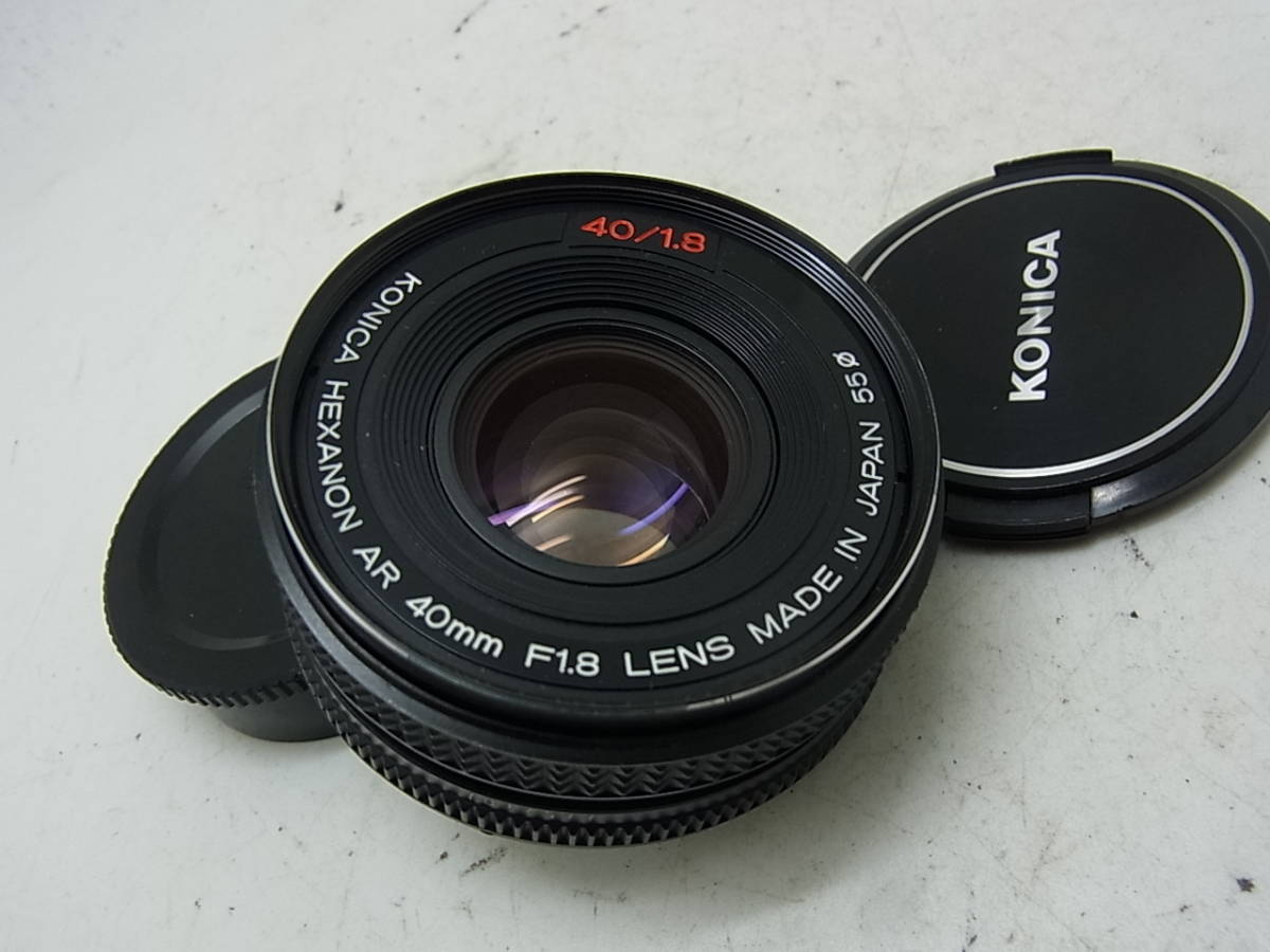☆ コニカ Konica AR 40mmF1.8 通称：パンケーキレンズ （清掃整備済み